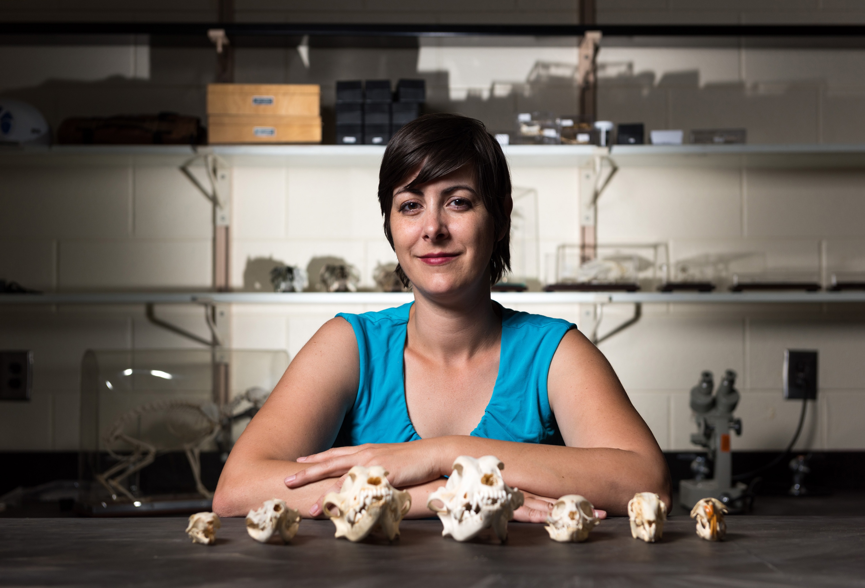 Georgia Tech Research Scientist Jenny McGuire is interested in spatial questions about the ecological and evolutionary implications of climate change. In a new paper, she and collaborators quantify the concept of climate connectivity in the United States. (Credit: Rob Felt, Georgia Tech)